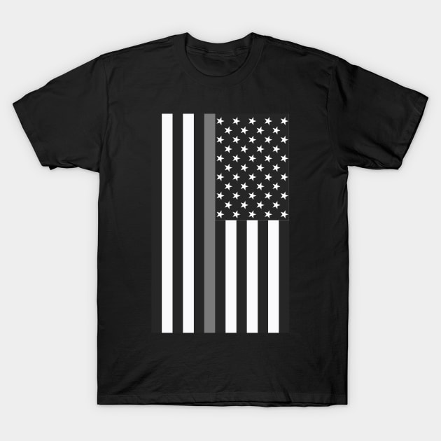 American Flag, Correctional Officer Gifts T-Shirt by 3QuartersToday